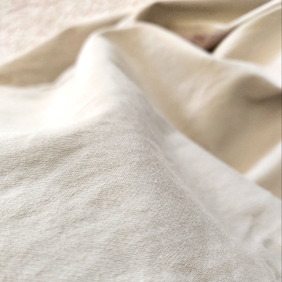 Beige Mid-Length Bell Sleeve Trench Coat with Rounded Neck & Waist Belt - Picture 8 of 16